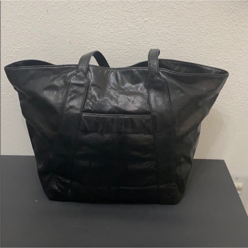 Authentic Badgley Mischka designer studded black leather handbag purse - Picture 5 of 13
